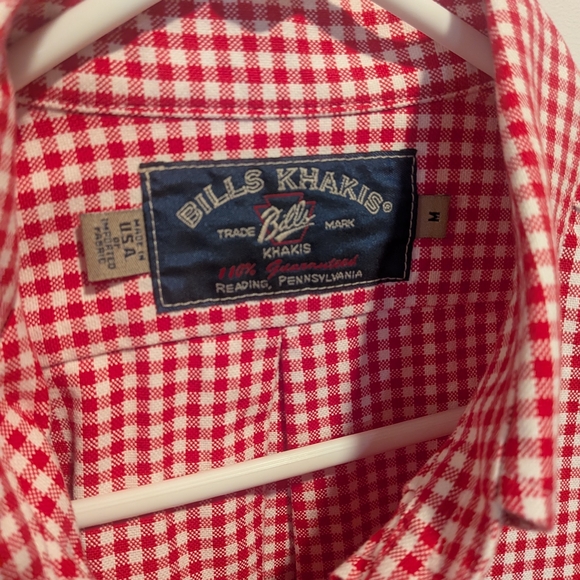 Classic Red Gingham Men's Shirt - Picture 3 of 7